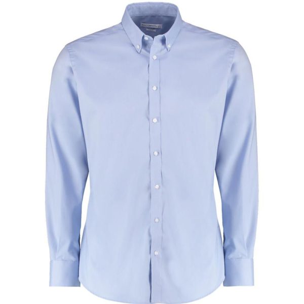 Kustom Kit KK182 Men's Slim Fit Long Sleeve Stretch Oxford Shirt Cressco