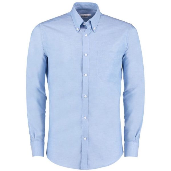Kustom Kit KK184 Long Sleeve Slim Fit Workwear Oxford Shirt Cressco