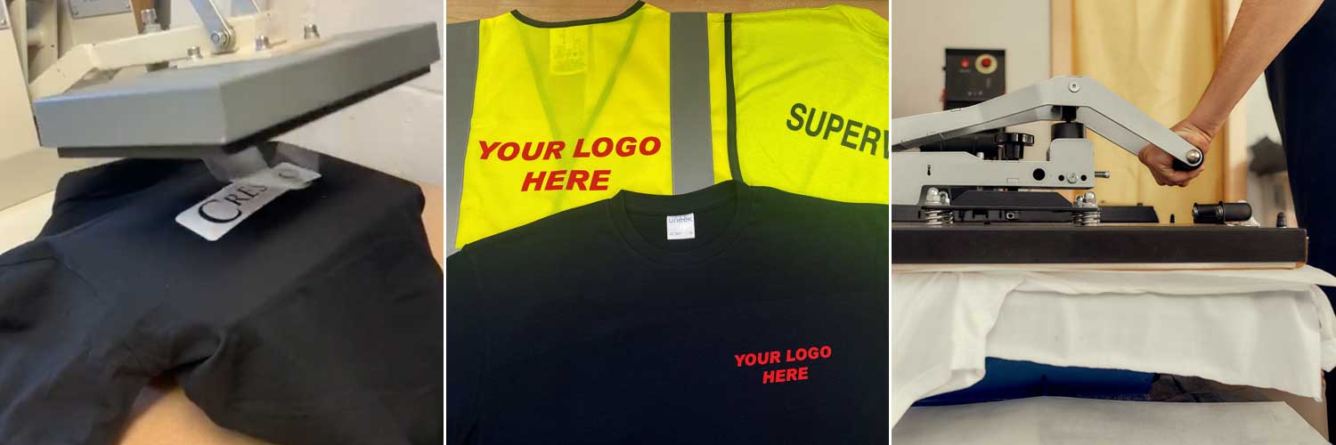 Embroidered Workwear T Shirts Heat Seal Logos