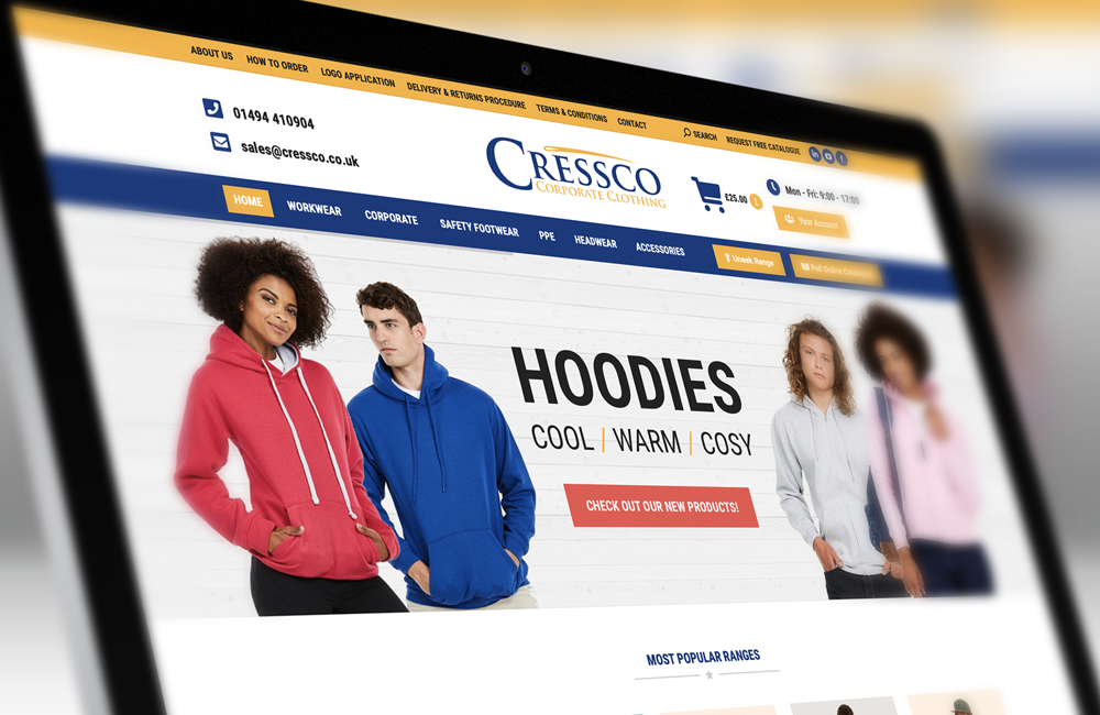 New Branded Workwear Website For Cressco