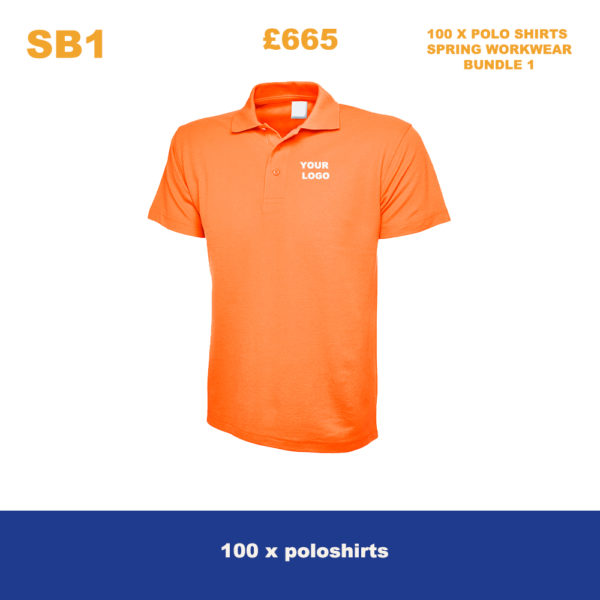 100 x Polo Shirts Spring Workwear Bundle 1 Cressco Corporate Clothing