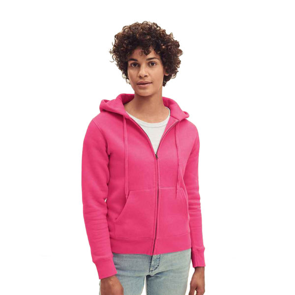 SS82 Premium Ladies Fit Zip Hooded Jacket Cressco Corporate Clothing