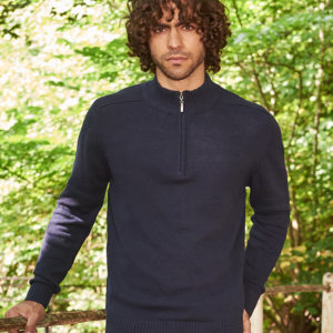 EA061 Unisex Wakhan Zip Neck Sustainable Sweater Cressco Corporate Clothing