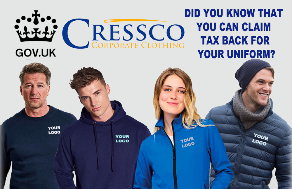 You can claim tax back on your branded workwear Tax Back image Cressco Corporate Clothing