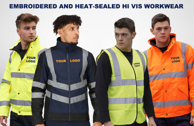 Hi Vis Embroidered and Heat sealed workwear